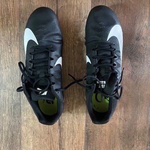 Nike Mens Zoom Rival Track Spike Cleat Shoes Black Sneakers Size 11.5
